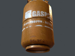 gas bottle Model 3D