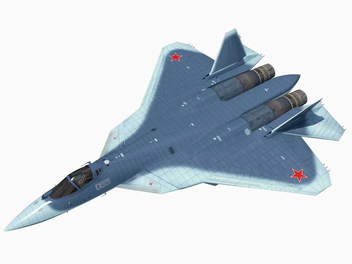 sukhoi pak fa t50 3D Model .c4d .max .obj .3ds .fbx .stl .blend 