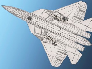 sukhoi pak fa t50 Modelo 3D