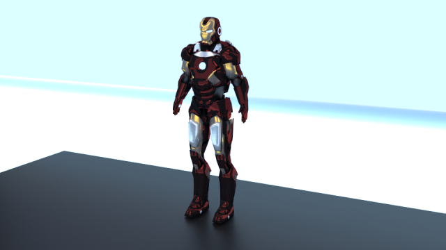 ironman 3Dモデル .c4d .max .obj .3ds .fbx .stl .blend 