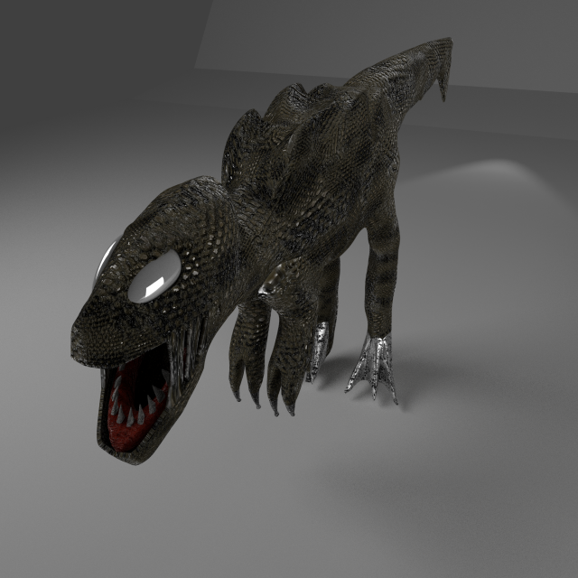 alien t-rex 3Dモデル .c4d .max .obj .3ds .fbx .stl .blend 