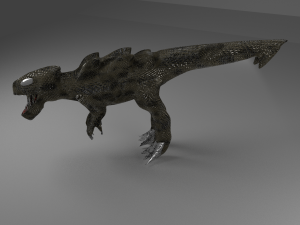 alien t-rex 3Dモデル