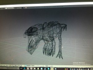 alien t-rex 3Dモデル