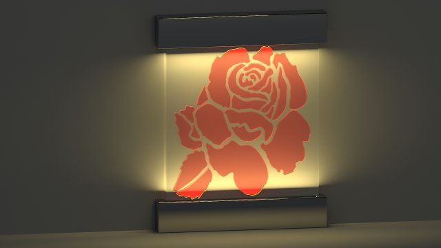 decorative lamp Model 3D .c4d .max .obj .3ds .fbx .stl .blend 