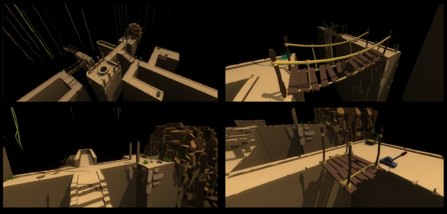 poly pack dungeons and caves Model 3D .c4d .max .obj .3ds .fbx .stl .blend 