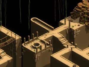 poly pack dungeons and caves 3D Model