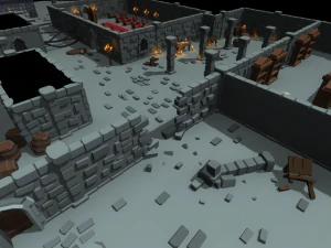 poly pack dungeons and caves 3D Model