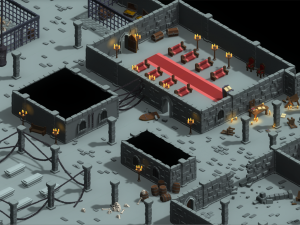 poly pack dungeons and caves Model 3D