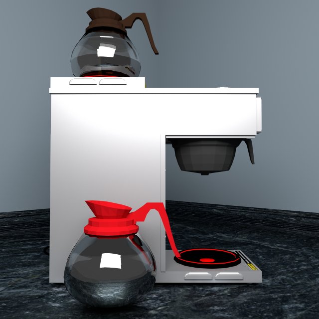 commercial coffee maker Model 3D .c4d .max .obj .3ds .fbx .stl .blend