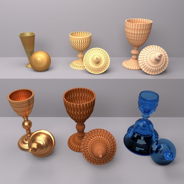 bottle jar vase collection 3D Modell .c4d .max .obj .3ds .fbx .stl .blend