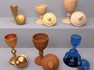 bottle jar vase collection 3D 모델