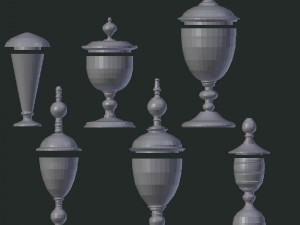 bottle jar vase collection 3D Modell