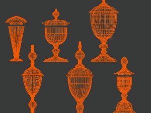 bottle jar vase collection 3D Modell