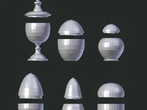 bottle jar vase collection 3D Model