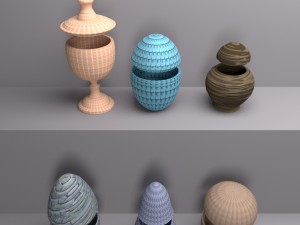 bottle jar vase collection 3D Modell