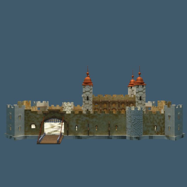 toycastle Model 3D .c4d .max .obj .3ds .fbx .stl .blend 