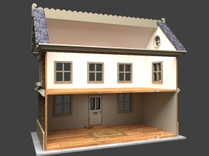 doll house 001 3Dモデル