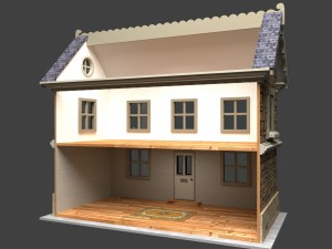 doll house 001 3Dモデル