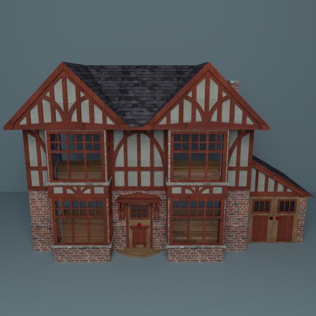 doll house 002 3D Model .c4d .max .obj .3ds .fbx .stl .blend 