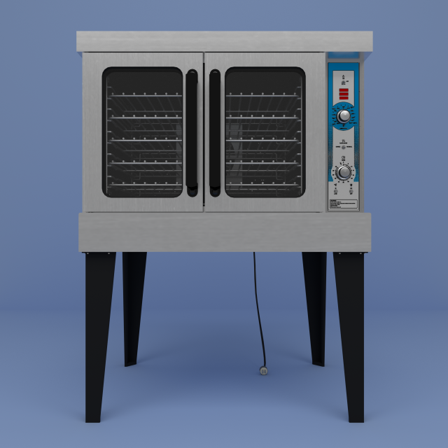 convection oven 3D Model .c4d .max .obj .3ds .fbx .stl .blend 