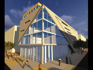 pr&eacute;dio de escrit&oacute;rios Modelo 3D
