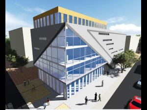 pr&eacute;dio de escrit&oacute;rios Modelo 3D