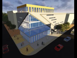 pr&eacute;dio de escrit&oacute;rios Modelo 3D