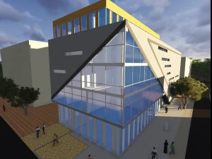 pr&eacute;dio de escrit&oacute;rios Modelo 3D