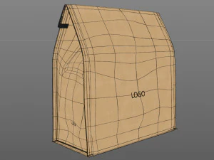 3d paper bag 3D Model