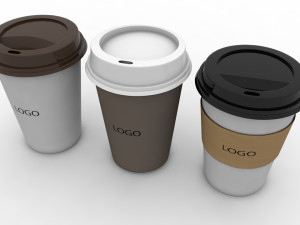 3d paper cooee cup 3D Model