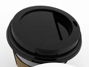 3d paper cooee cup 3D 模型