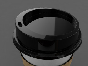 3d paper cooee cup 3D 模型