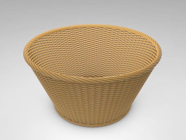 3d wicker basket Modello 3D .c4d .max .obj .3ds .fbx .stl .blend 