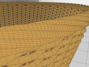 3d wicker basket Modello 3D
