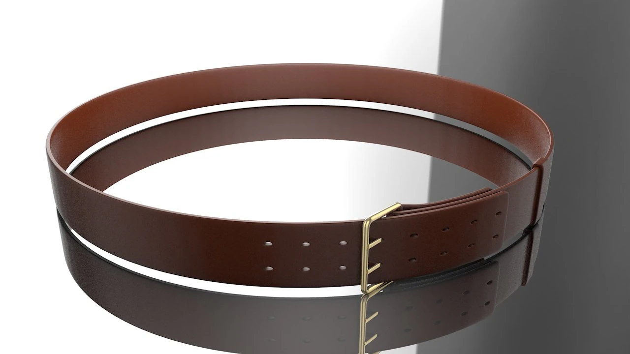 3d leather belt 3D Model .c4d .max .obj .3ds .fbx .stl .blend 
