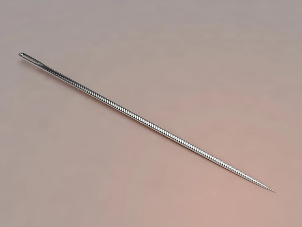 3d hand sewing needle 3D Model .c4d .max .obj .3ds .fbx .stl .blend 