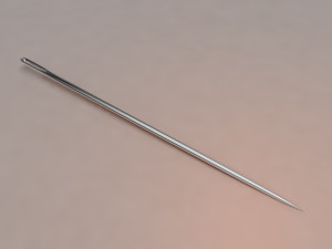 3d hand sewing needle 3D Model