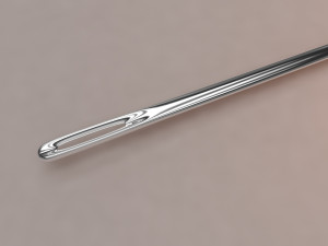 3d hand sewing needle 3D Model