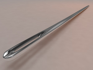 3d hand sewing needle 3D Model