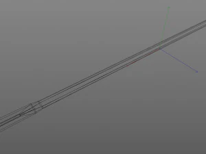 3d hand sewing needle 3D Model