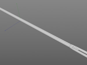 3d hand sewing needle 3D Model