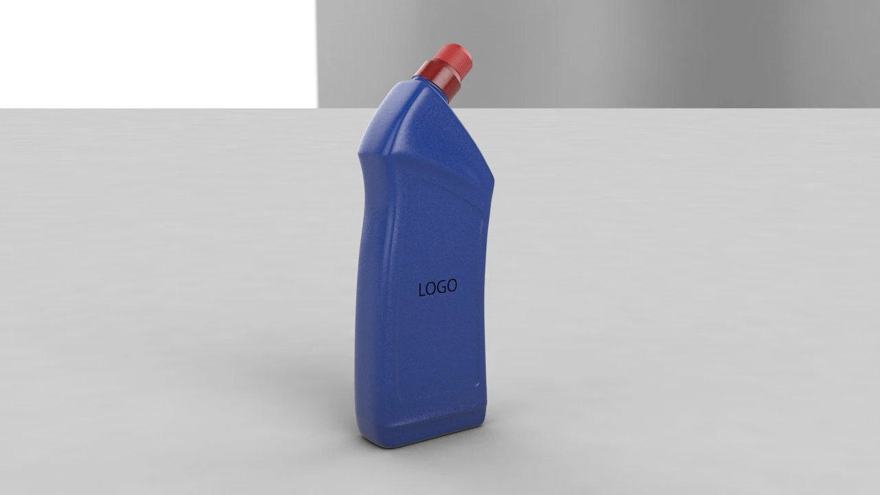 3d organic shaped blue bottle 3D Model .c4d .max .obj .3ds .fbx .stl .blend 