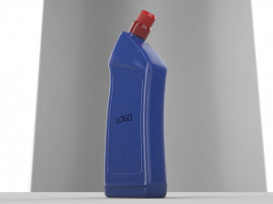 3d organic shaped blue bottle 3Dモデル