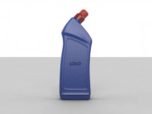 3d organic shaped blue bottle 3D Model