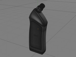 3d organic shaped blue bottle 3Dモデル