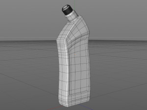 3d organic shaped blue bottle 3Dモデル