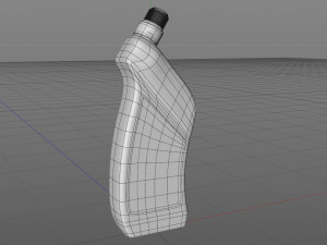 3d organic shaped yellow bottle 3Dモデル