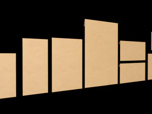 3d envelopes all sizes 3D Model