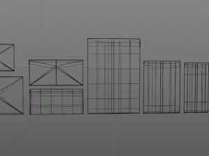 3d envelopes all sizes 3D Model