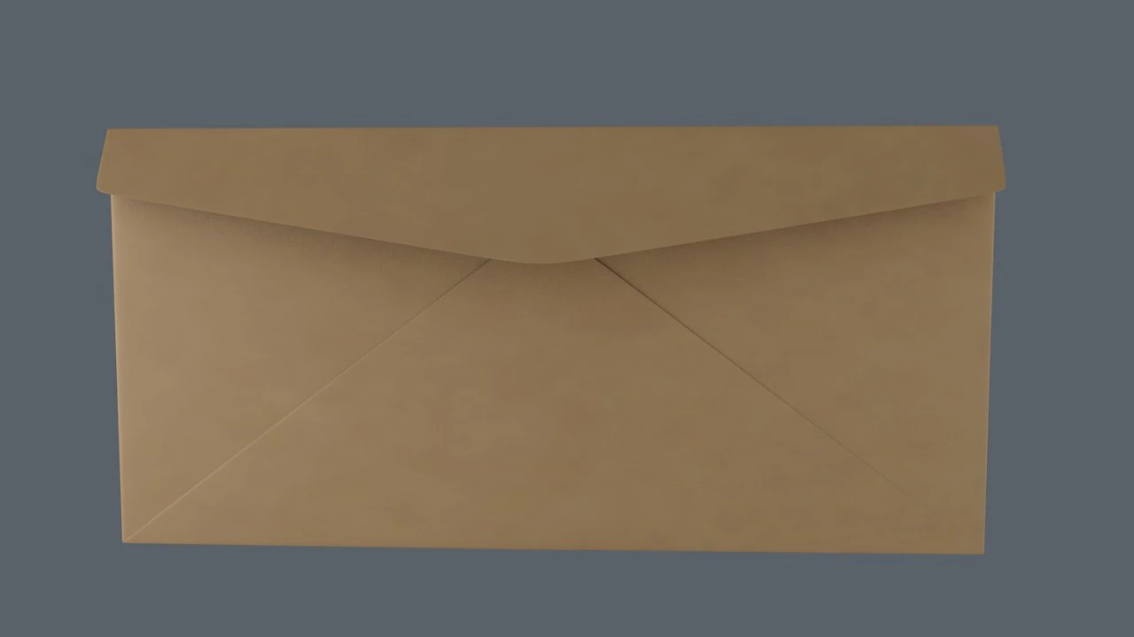 3d envelopes dl banker 3D Model .c4d .max .obj .3ds .fbx .stl .blend 